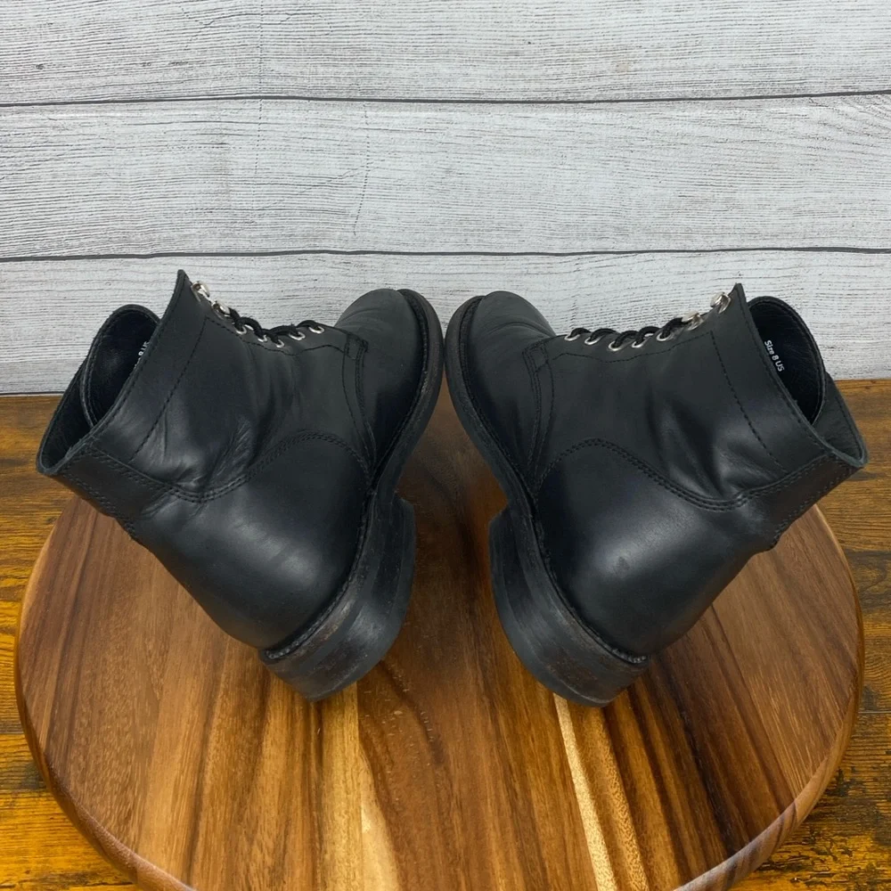 Thursday Boot Co President Black Matte Lace Up Boots Men’s Shoe Size 8
